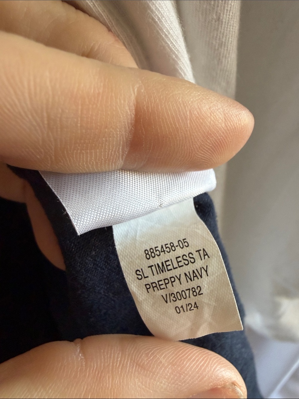 Bundle of 3 Banana Republic Factory timeless tanks navy, white, and black—medium - Picture 7 of 7